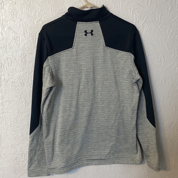 Under Armour Men’s Gray & Black 1/4 Zip Fleece Pullover - M - Picture 8 of 9